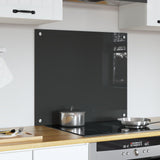 Kök Backsplash Mörkgrå 70x60x0,6 cm Härdat Glas
