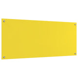 Köksskydd Gul 120x50x0,6 cm Härdat Glas