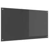 Köksskydd Mörkgrå 110x60x0,6 cm Härdat Glas