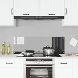 Kök Backsplash Mörkgrå 120x40x0,6 cm Härdat Glas