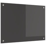Köksskydd Mörkgrå 70x50x0,6 cm Härdat Glas