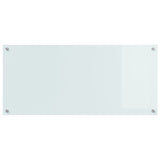Köksskydd Vit 110x50x0,6 cm Härdat Glas