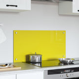 Kök Backsplash Gul 80x40x0,6 cm Härdat Glas