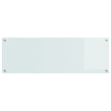 Köksskydd Vit 120x40x0,6 cm Härdat Glas