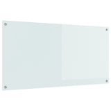 Kök Backsplash Vit 120x60x0,6 cm Härdat Glas