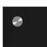 Kök Backsplash Svart 110x50x0,6 cm Härdat Glas