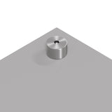 Kök Backsplash Ljusgrått 80x50x0,6 cm Härdat Glas