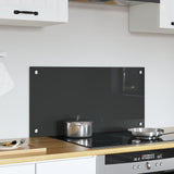 Kök Backsplash Mörk Grå 80x40x0,6 cm Härdat Glas