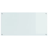 Kök Backsplash Vit 120x60x0,6 cm Härdat Glas