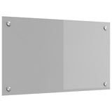 Kök Backsplash Ljusgrå 70x40x0,6 cm Härdat Glas