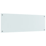 Köksskydd Vit 120x40x0,6 cm Härdat Glas