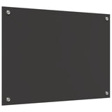 Köksskydd Mörkgrå 70x50x0,6 cm Härdat Glas