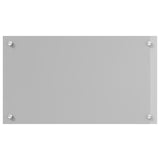 Kök Backsplash Ljusgrå 70x40x0,6 cm Härdat Glas