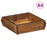 Brickor 4 st 31x29x10 cm Solid Trä Återvunnet