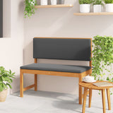 Trädgårdsbänk med kuddar 100x50x91 cm Massivt akaciaträ