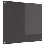 Kök Backsplash Mörkgrå 70x60x0,6 cm Härdat Glas
