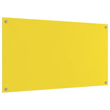 Köksskydd Gul 110x60x0,6 cm Härdat Glas