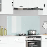 Kök Backsplash Vit 120x60x0,6 cm Härdat Glas