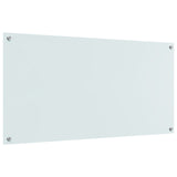 Kök Backsplash Vit 120x60x0,6 cm Härdat Glas