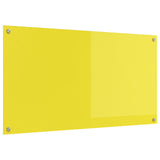 Köksskydd Gul 110x60x0,6 cm Härdat Glas