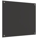 Kök Backsplash Mörkgrå 70x60x0,6 cm Härdat Glas