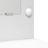 2-delat Sminkbord Set med LED Vitt Konstruerat Trä
