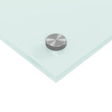 Köksskydd Vit 120x40x0,6 cm Härdat Glas