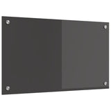 Köksskydd Mörkgrå 70x40x0,6 cm Härdat Glas