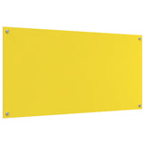 Kök Backsplash Gul 120x60x0,6 cm Tempererat Glas