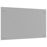 Kök Backsplash Ljusgrå 70x40x0,6 cm Härdat Glas