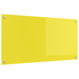 Köksskydd Gul 100x50x0,6 cm Härdat Glas