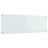 Köksskydd Vit 120x40x0,6 cm Härdat Glas
