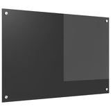Kök Backsplash Mörkgrå 90x60x0,6 cm Härdat Glas